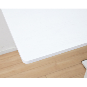YAMAZEN レバー式昇降テーブル 木目ホワイト KUT-7040-GWH-イメージ4