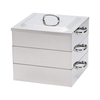 神子島製作所 PE18-8業務用角蒸器2段30cm FC70185