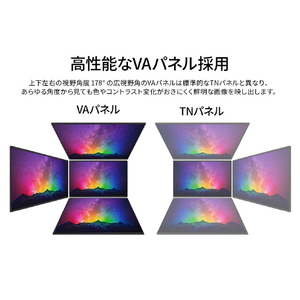 JAPANNEXT 24．5型ゲーミング液晶ディスプレイ ブラック JN-V245FHDR260AJ-イメージ5