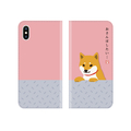 abbi FRIENDS iPhone XS/X用手帳型ケース しばたさん おさんぽしたい ABF14540I58