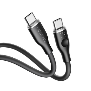 VOLTME PowerLink Moss USB-C & USB-C ケーブル 60W(シリコン) ブラック C2131-イメージ1
