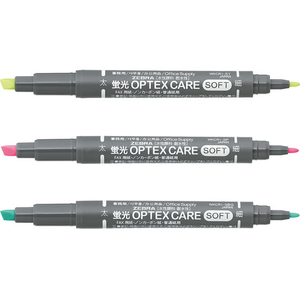 ゼブラ オプテックスケア ソフトカラー 3色セット FCJ655R-WKCR1-SC-3C-イメージ3