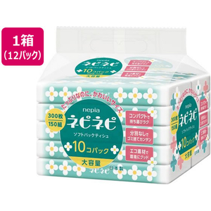 ネピア ネピネピ ソフトパック 150組10個×12パック FCJ959E-イメージ1