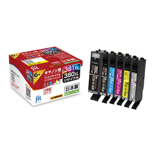JIT リサイクルインクカートリッジ 6色セット JIT-C3803816PXL JIT リサイクルインクカートリッジ 6色セット JIT-C3803816PXL