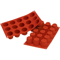 Silikomart シリコマート/シリコンフレックス ミディアムカヌレ(15ヶ取)SF059 FC352LA-0558400