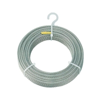 トラスコ中山 ステンレスワイヤロープ Φ6.0mm×100m 6100400 FC274EU-4891503