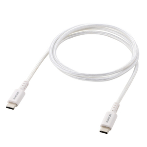 エレコム USB Type-C(TM) - USB Type-Cケーブル(USB2．0認証/60W/高耐久) ホワイト MPA-CCSB10WH-イメージ2