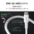 エレコム USB Type-C(TM) - USB Type-Cケーブル(USB2．0認証/60W/高耐久) ホワイト MPA-CCSB10WH-イメージ4