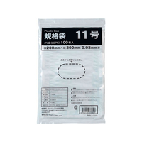 Forestway 規格袋 LDPE 11号 透明 100枚 FC282PR-FRW201030
