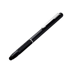 エレコム タッチペン タブレットPC用 ブラック P-TPALBK-イメージ1