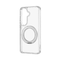 MSソリューションズ Galaxy S26用 耐傷・耐衝撃ハイブリッドケース 「UTILO Hybrid mag swing」 クリア/シルバー LN-26SG1CTHMSCL