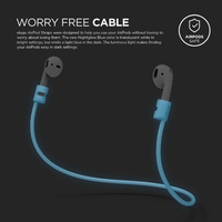 elago EL_APDSRSCAS_NB AirPods用ネックストラップ elago ナイト