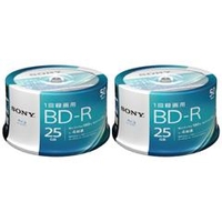 SONY 録画用25GB 1層 1-4倍速対応 BD-R追記型 ブルーレイディスク 50枚入り 2個セット 50BNR1VJPP4P2