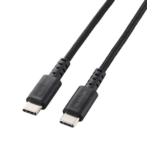 エレコム USB Type-C(TM) - USB Type-Cケーブル(USB2．0認証/60W/高耐久) ブラック MPA-CCSB20BK-イメージ1
