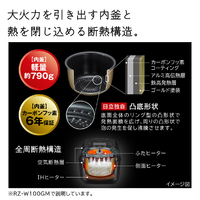 日立 RZ-G1000E3M-W 圧力&スチームIH炊飯ジャー(5．5合炊き) e