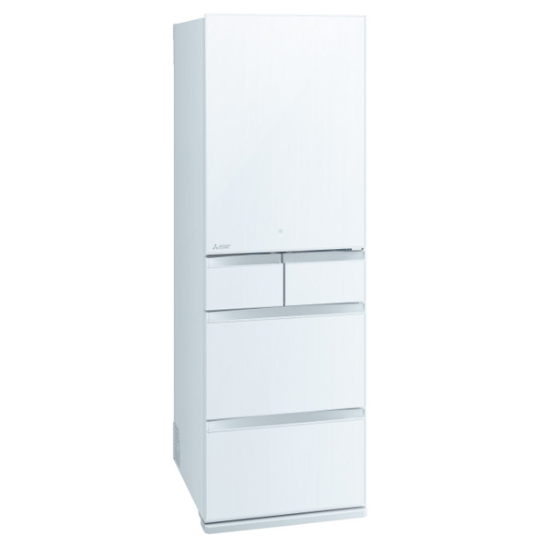 三菱 【左開き】451L 5ドア冷蔵庫 MDシリーズ クリスタルピュアホワイト MR-MD45KL-W 左開き 451L 切れちゃう瞬冷凍A