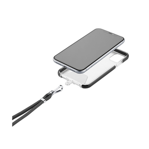 Cellularline スマホ iphone用ネックストラップ ブラック UNIVERSALLACE2K-イメージ5