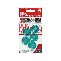 コクヨ ネオマグ フラット25mm 透明緑 5個P 10パック FC03181-ﾏｸ-1025NTG