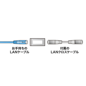 サンワサプライ RJ-45クロス変換キット(カテゴリ6A) シルバー ADT-EX-CRS6A-イメージ3