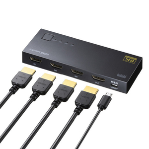 サンワサプライ 8K対応HDMI切替器(3入力・1出力) SW-HDR8K31L-イメージ2