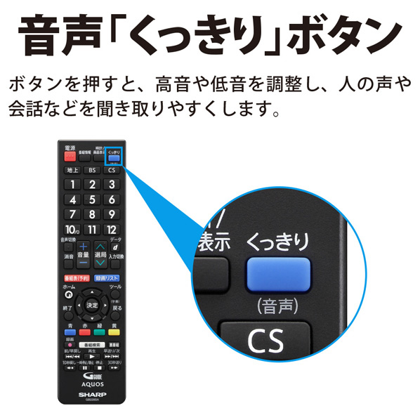 シャープ 42V型フルハイビジョン液晶テレビ AQUOS 2TC42BE1 ボタン搭載で スタンド含む 取付済