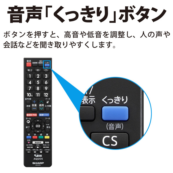 シャープ 42V型フルハイビジョン液晶テレビ AQUOS 2TC42BE1 ボタン搭載で スタンド含む 取付済