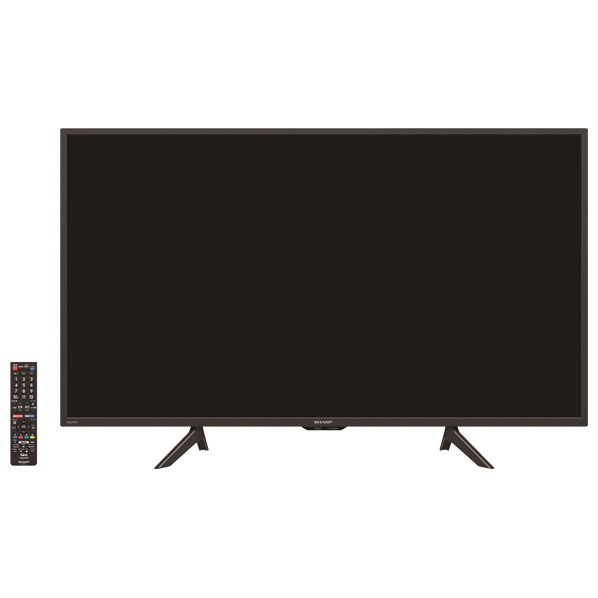 シャープ 42V型フルハイビジョン液晶テレビ AQUOS 2TC42BE1 ボタン搭載で スタンド含む 取付済