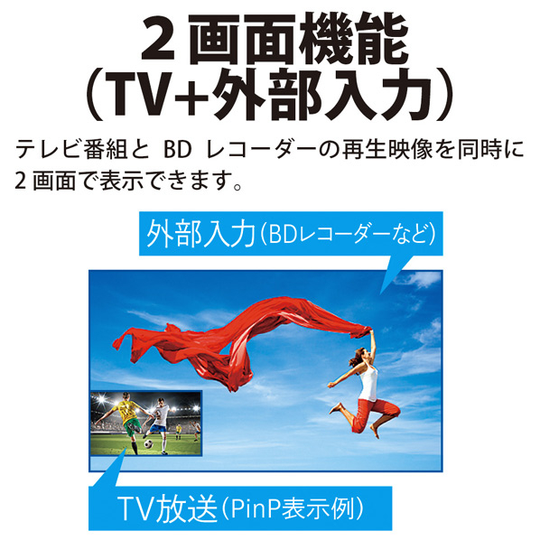 シャープ 42V型フルハイビジョン液晶テレビ AQUOS 2TC42BE1 ボタン搭載で スタンド含む 取付済