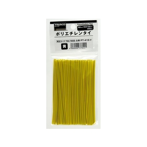 トラスコ中山 TRUSCO ポリエチレンタイ 幅4mm×長さ100mm 黄 (200本) 黄 FC151FZ-7647859-イメージ3