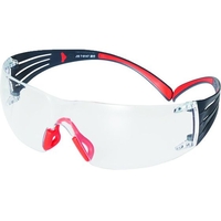 3M セキュアフィット 保護めがね クリア SF401SGAF-RED JIS FCD545A-1611842