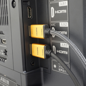 ホーリック 光ファイバー HDMIケーブル 30m メッシュタイプ ゴールド HH300-542GM-イメージ4