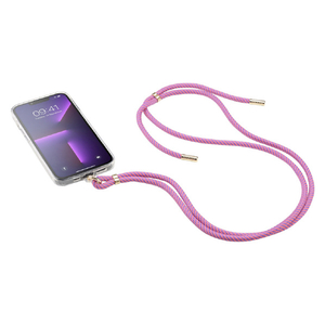 Cellularline スマホ iphone用ネックストラップ ピンク UNIVERSALLACE2P-イメージ1