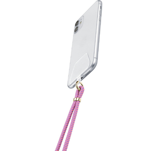 Cellularline スマホ iphone用ネックストラップ ピンク UNIVERSALLACE2P-イメージ6