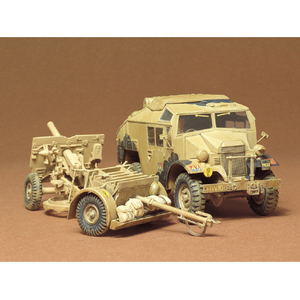 タミヤ 1/35 ミリタリーミニチュアシリーズ No.44 イギリス・25ポンド砲とクォード・ガントラクター タミヤMM クオードガントラクター カイ タミヤ 1/35 ミリタリーミニチュアシリーズ No.44 イギリス・25ポンド砲とクォード・ガントラクター タミヤMM クオードガントラクター カイ
