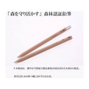 トンボ鉛筆 ゴム付鉛筆 S木物語 HB FC08749-LG-KSHB-イメージ5