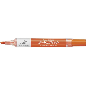 ぺんてる ホワイトボードマーカー ノックル ボードにフィット 中字 橙 FCF476N-EMWL5SBF-F-イメージ1