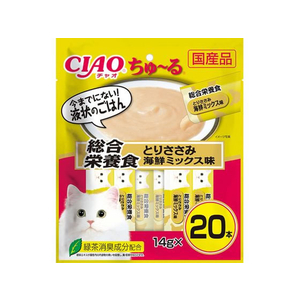 いなば CIAO ちゅーる 総合栄養食 とりささみ海鮮ミックス味 14g×20P FC010RK-イメージ1