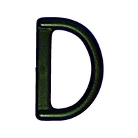 トラスコ中山 樹脂製平ベルト用D環 25mm 5個入 5個黒2525.513 FC585FY-1039729
