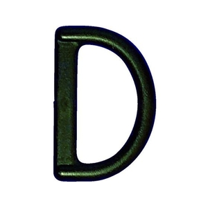 トラスコ中山 樹脂製平ベルト用D環 25mm 5個入 5個黒2525.513 FC585FY-1039729-イメージ1