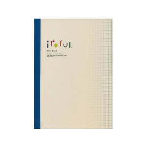 SAKAEテクニカルペーパー iroful ノート A5 ホワイト 96頁 5mm方眼 FC937MW-PI-A5NB-HW-イメージ1