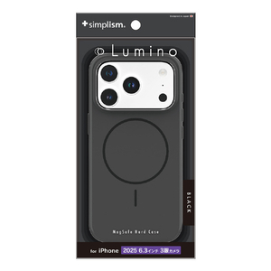 トリニティ iPhone 17 Pro用[Lumino] MagSafe対応 ハードケース ブラック TR-IP25M3-LOMS-BK-イメージ1