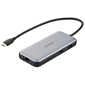 USB 10Gbps(USB3.2(Gen2))、HDMI(R) 4K/60Hz、有線LAN/2.5GBASE-Tに対応したドッキングステーションです。 ●USB Type-C(TM)コネクターでパソ