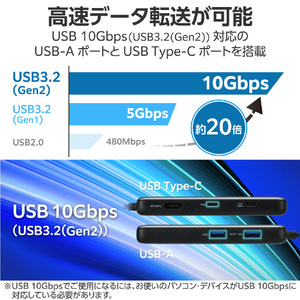 エレコム USB Type-Cデータポート/4K/60Hz+2．5Gbps対応ドッキングステーション シルバー DST-C27SV-イメージ5