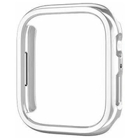 GAACAL Apple Watch Series 4-6/SE1-2 [44mm]用プラスチックフレーム メタリックシルバー W00224S4