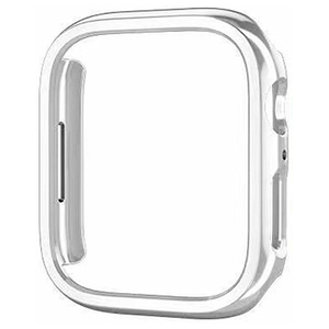 GAACAL Apple Watch Series 4-6/SE1-2 [44mm]用プラスチックフレーム メタリックシルバー W00224S4-イメージ1