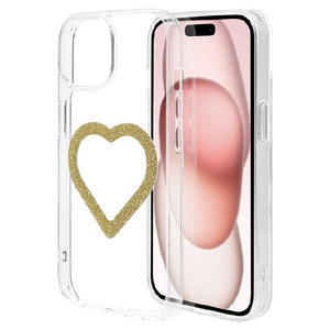 ラスタバナナ iPhone 15/14/13用Mignu TPU×PCケース ラメゴールド 9119IP361HPGD-イメージ1