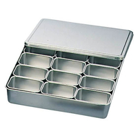 大屋製作所 クローバー 18-8 調味料入バット 12ヶ入 00号 FC883LK-3991300