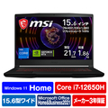 MSI ノートパソコン オリジナル Thin GF63 12V ブラック THINGF6312VE070JP