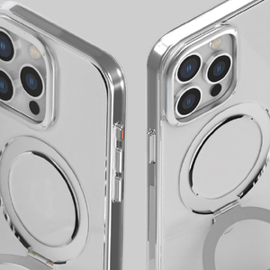 MOMAX iPhone 15 Plus用Magsafe対応スタンドケース Flip クリア MM25544I15PL-イメージ6
