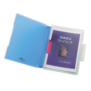 リヒトラブ AQUA DROPs ファイルケース A4 270枚収容 青 F952309-A-5029-8-イメージ2